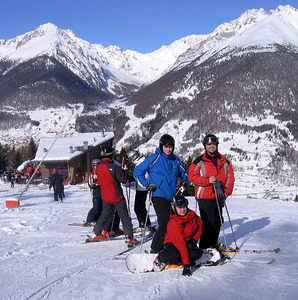 Lyovn v Alpch leden 2009