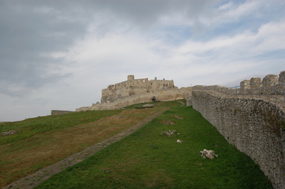 Spisk hrad - zdola na hor