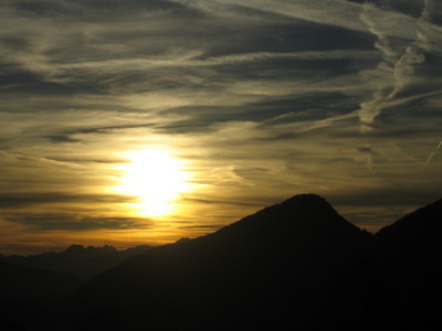 Zapad slunce v Tyrolsku