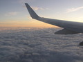 Zapad slunce z letadla